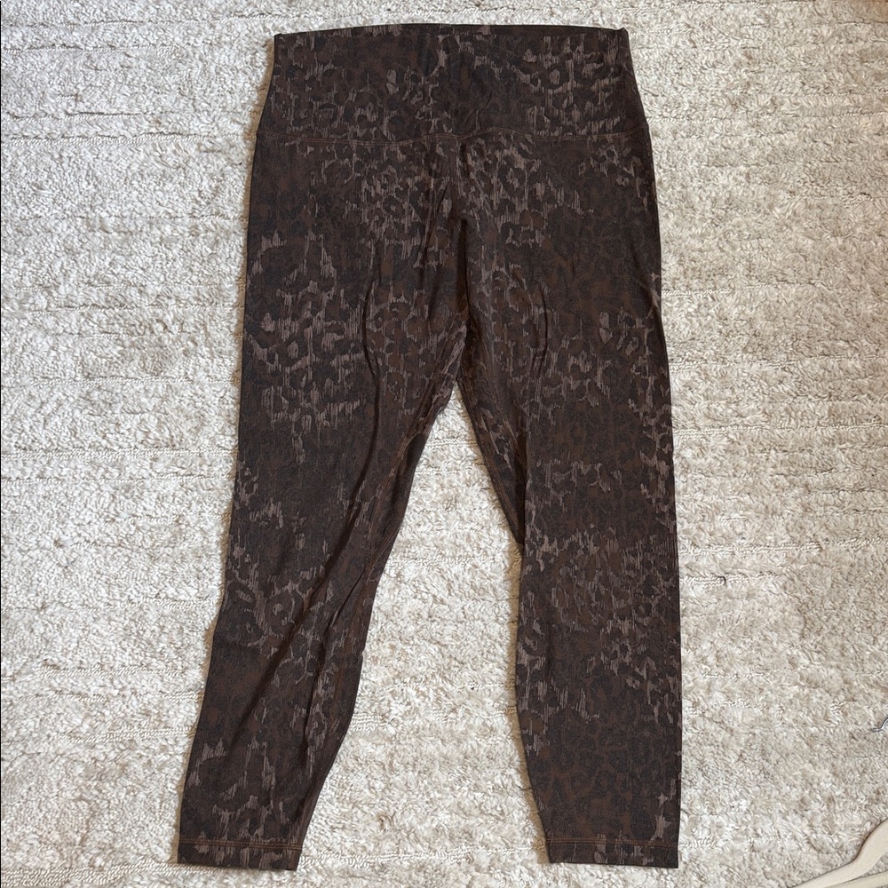 Lululemon Align Brown Leopard Print Leggings - image 1